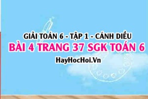 Giải bài 4 trang 37 Toán 6 Tập 1 SGK Cánh Diều